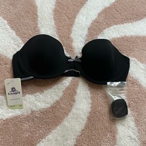 B.tempt'd Black Strapless Bra